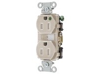 Hubbell Wiring 8200ALM HUBBELL-PRO HG DPLX 15A/125V AL | High-Quality Electrical Outlet
