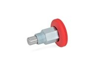 JWWINCO 822.1-4-B-ST-RT GN822.1-4-B-ST-RT Indexing Plunger with Plastic Knob, Non Locking Type, Steel, Thread:M8 Length:26.5mm