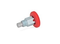 JWWINCO 822.1-5-C-ST-RT GN822.1-5-C-ST-RT Indexing Plunger with Plastic Knob, Lock-Out, Steel, Thread:M8 Length:26.5mm