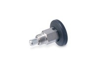 JWWINCO 822.1-6-C-NI GN822.1-6-C-NI Indexing Plunger with Plastic Knob, Lock-Out, Stainless Steel, Thread:M10 Length:34mm
