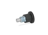 JWWINCO 822.6-8-M16X1.5-B GN822.6-8-M16X1.5-B Indexing Plunger with Plastic Knob, Non Locking Type, Steel, Thread:M16 Length:47.