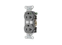 Hubbell Wiring 8300GYL HUBBELL-PRO HG DPLX 20A/125V LED GY