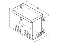 Dongan 84-500-3PTT 5KVA 208/ 220/ 240/ 380/ 440/ 480/ 550/ 600 VOLTS - 0 THREE PHASE AUTO TESTING TRANSFORMER