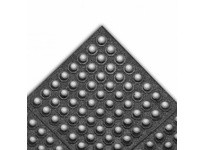 NoTrax 850S0035BL Rubber Grit 850 Niru Cushion-Ease GSII 3X5 Black