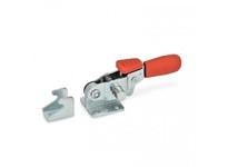 851.3-160-T JW WincoSteel zinc plated 3.9 inch long 1.22 inch high Latch Toggle Clamp with M4 thread size and a plastic hand gri