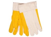 MCR 8516S Golden Chore Quilted Palm Canvas Back Canvas Safety Cuff | Durable Work Gloves