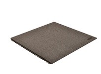 NoTrax 856SFR33BL Rubber Grit 856 Niru Cushion-Ease Solid GSII Fire Retardant 3X3 Black | Durable Industrial Mat