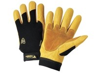86350/L IRONCAT Premium Grain Cowhide Palm Spandex Back | Durable Work Gloves