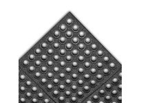 NoTrax 863S0033BL 863 Niru Cushion-Ease Break Fluid GSII Solid 3x3 Black | Durable Matting Solutions
