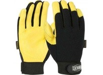 86400/XL IRONCAT Heavy Duty Grain Deerskin Spandex Back | Durable Gloves