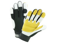 86555/2XL IRONCAT Top Grain Goatskin Palm Spandex Back Hook and Loop Wrist