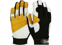 86555/S IRONCAT Top Grain Goatskin Palm Spandex Back Hook and Loop Wrist | YarinInd