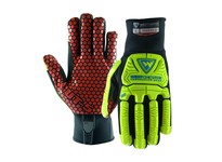 87030/M R2 Rig Cat 5 Rigger Glove Cut Resist Red Silicone TPR Slip On | YarinInd