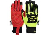 87810/3XL R2 Safety Rigger Synthetic Double Leather Palm Red Silicone Palm TPR
