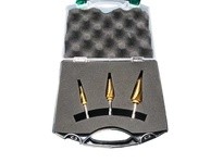DRILLCO 895SET 3PC STEP DRILL SET TIN - #1 #2 #3