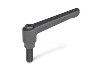 JWWINCO 8N16A02K GN300-63-M8-16 Zinc Die-Cast Adjustable Lever | YarinInd