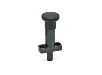 JWWINCO 8W26LGG GN817.3-8-26-C Indexing Plunger with Plastic Knob, Lock-Out, Steel