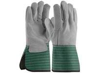 West Chester 900-EA Green/Pink XL Split Cowhide Leather Work Gloves | Durable & Comfortable