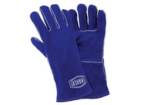 West Chester Blue Small Split Cowhide Welding Glove - Wing Thumb - 12.5 in Length - 9012L