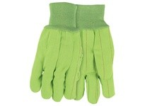 MCR 9018CDGB Corded Double Palm Nap In Knit Wrist High Visibility Green Mens | YarinInd