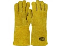 9040/L IRONCAT 14" Select Cowhide Stick Welding Foam Liner Kevlar Sewn | Durable Welding Gloves