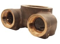 DIXON 90CDMHCB60225 90 DEGREES 6" NPT X (2) 2.5" NPT CONCEALED HYDRANT BODY - BRASS