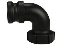 Dixon 90PPA200 Glass-Filled Polypropylene Cam & Groove 90° Elbow | YarinInd