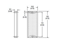 Allen Bradley 92-107 Reflector Rectangular