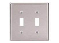 CPR-WDK 93072-BOX Wallplate 2G Toggle Std SS | YarinInd
