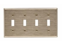 CPR-WDK 93074CUR Wallplate 4G Toggle Std CuVerro Rose | YarinInd