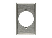 Cooper Eaton 93221-BOX Wallplate 1G Single Receptacle 2.1563"Hole Std SS