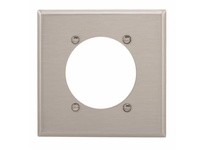 Cooper Eaton 93223-BOX Wallplate 2G Single Receptacle | Durable SS