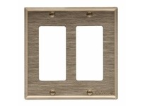 CPR-WDK 93402CUR Wallplate 2G Dec Std CuVerro Rose | YarinInd
