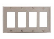 Cooper Eaton 93404-BOX Wallplate 4G Decorator Std SS | High-Quality Wallplate