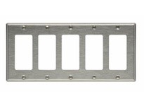 Cooper Eaton 93405-BOX Wallplate 5G Decorator Std SS