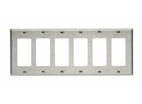 Cooper Eaton 93406-BOX Wallplate 6G Decorator Std SS | Industrial Supplies
