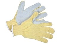 MCR 9380L 7 Gauge Economy KEVLAR/Cotton Plaited Leather Palm