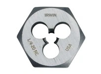 IRWIN 9423 1/4" - 28 NF HCS Hex Die - Carded