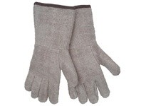 MCR 9432GFR Extra Heavy Weight Limited Flammability 5 Gauntlet Inset Thumb Brown/White XL