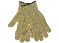 MCR 9435KMS Regular Weight Terry KEVLAR/Brown Cotton Blend Continuous Knit Wrist Reinforced Thumb Crotch