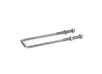 951.1-M6-32-155-NI JW WincoStainless steel matte finished 6.1 inch long 1.26 inch wide u-bolt with M6 thread size, .2 inch diame