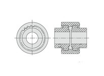 Thomson Linear 9600-284-007 Linear Unit, 3/8 X 5/8 DRIVE COUPLING. M24