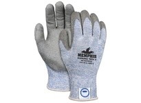 MCR 9672DT5PUS Memphis Diamond Tech 5 10 Gauge Blue Speckled Dyneema Diamond Technology shell PU Coated Palm and Fingert