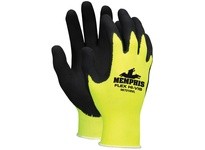 MCR 96731HVM Memphis Flex Hi-Vis 13 Gauge Yellow Shell Black Foam Latex
