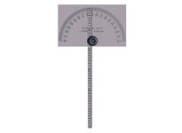 Mitutoyo 968-203 Rectangular Base Square Head Protractor With 6 in Arm Graduation Rule 0 to 180 deg Measuring 8.03 in L 6.18 in 