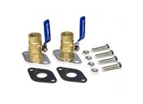 Grundfos 96806132 1-1/4" Bronze Flange Isolation Valve Set | High-Quality Threaded Valves