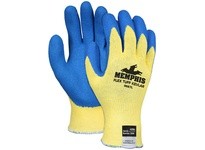 MCR 9687XL FlexTuff KV 10 Gauge KEVLAR Shell Blue Latex Dip Palm/Fingers