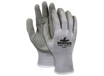 MCR 9688M FlexTuff II 10 Gauge Gray Cotton/Poly Shell Gray Latex Dipped Palm & Fingertips