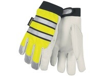MCR 968XL Luminator Hi-Vis Grain Goat Multitask w/ Adjustable Closure Thermosock Lined Lime