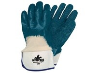 MCR 9760R Predator Supported Nitrile Rough Palm Coated Safety Cuff | Durable Protection